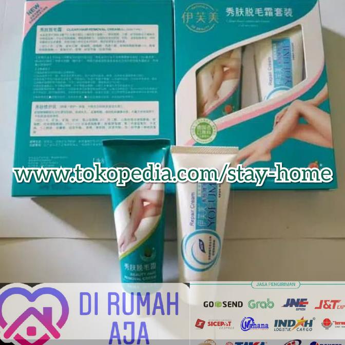 Cream Perontok Bulu Asli Permanen - Yofume Bulu Cream