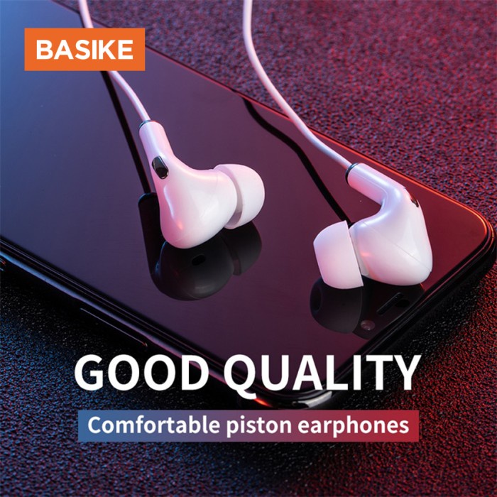 BASIKE Headset Wired Earphone Bass Headphone Android iPhone Original 3 - MT32 1V 3.5mm