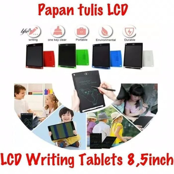 [TERMURAH+BONUS] Writing LCD 8,5&quot; Kekinian Bonus SIM Ejector / Papan Tulis LCD 8,5&quot; Multifungsi