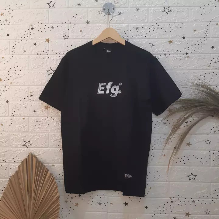 BAJU KAOS T SHIRT DISTRO KEREN PRIA WANITA EFG LOGO COTTON COMBED 30s