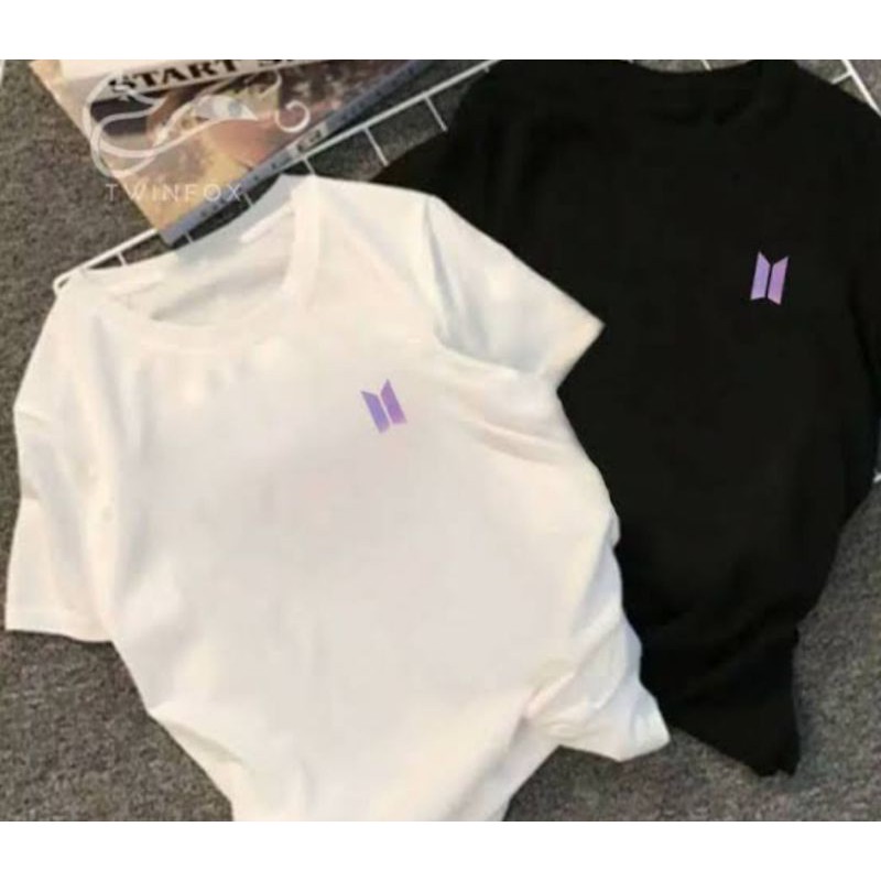 BAJU KAOS BTS LOGO OVERSIZED | KAOS KPOP BTS ARMY HITS