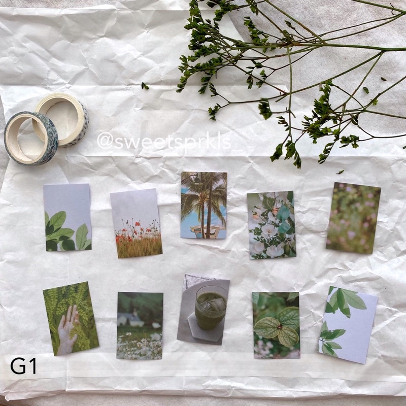 

Aesthetic green sticker for journaling / scrapbook