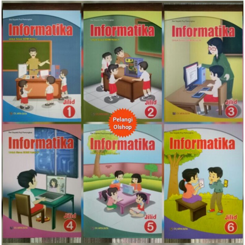 BUKU INFORMATIKA SD/MI KELAS 1 2 3 4 5 6 REVISI TERBARU ARYA DUTA