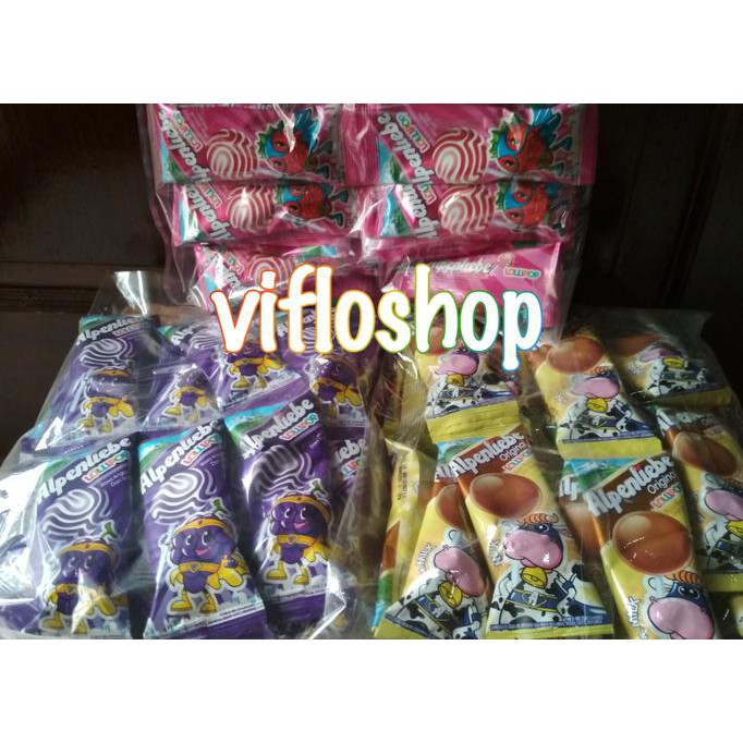 

Permen Permen Alpenliebe Lollipop Strawberry/Anggur/Caramel (20 x 8 gr)
