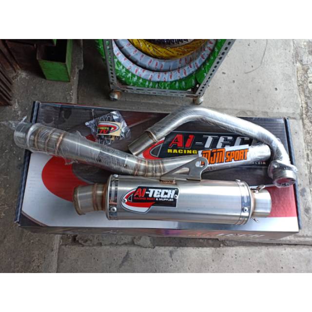 Knalpot Ai-tech Jupiter MX. Knalpot MX Aitech stenlis