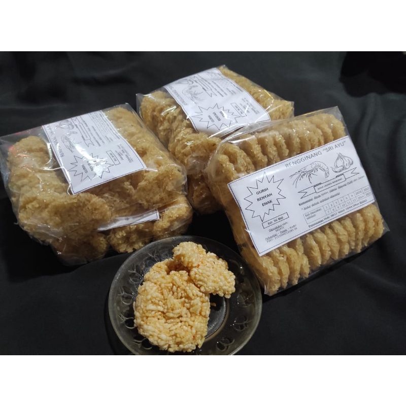 

Rangginang/Rasa udang bawang/36 biji/450gram