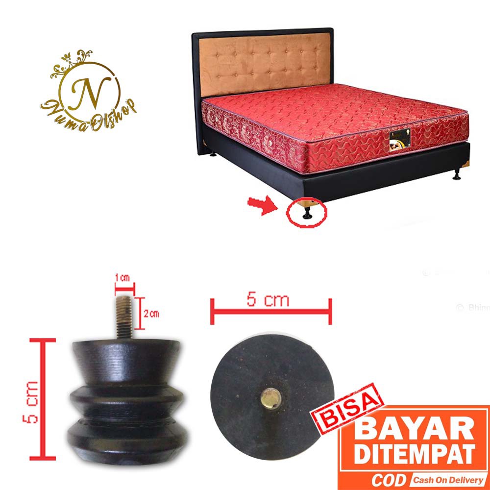 KAKI DIVAN DIFAN KAKI SPRINGBED KAKI KURSI TINGGI 5 CM