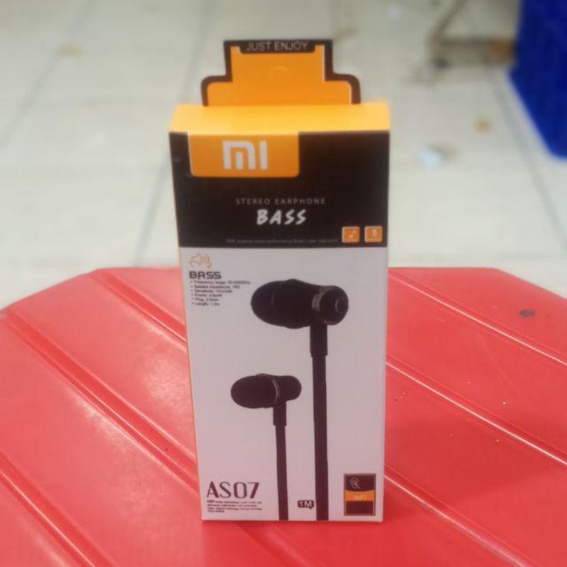 PROMO!!! Hf Handsfree Headset Branded AS07 Bass Murah Meriah