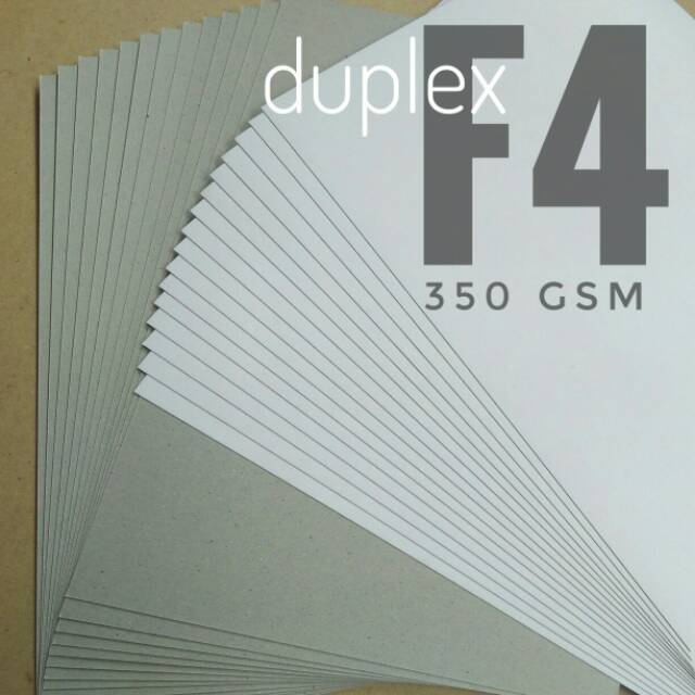 

( 50 Lembar ) Kertas Duplex Duplek 350 Gsm Uk F4 / Folio 21.5cm X 33cm