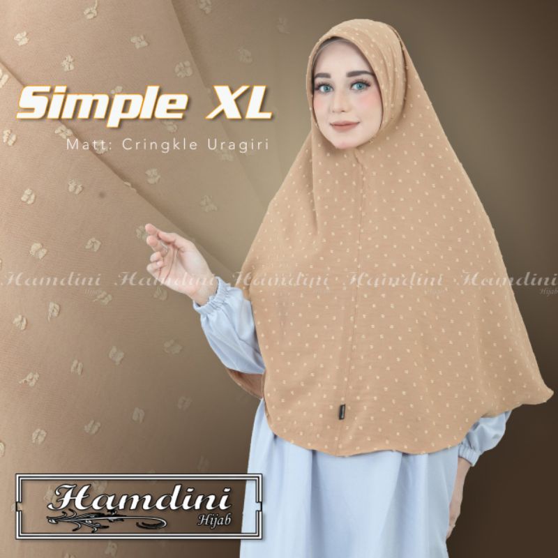 Jilbab Khimar Syar'i Simple XL Timbul Ori Hamdini