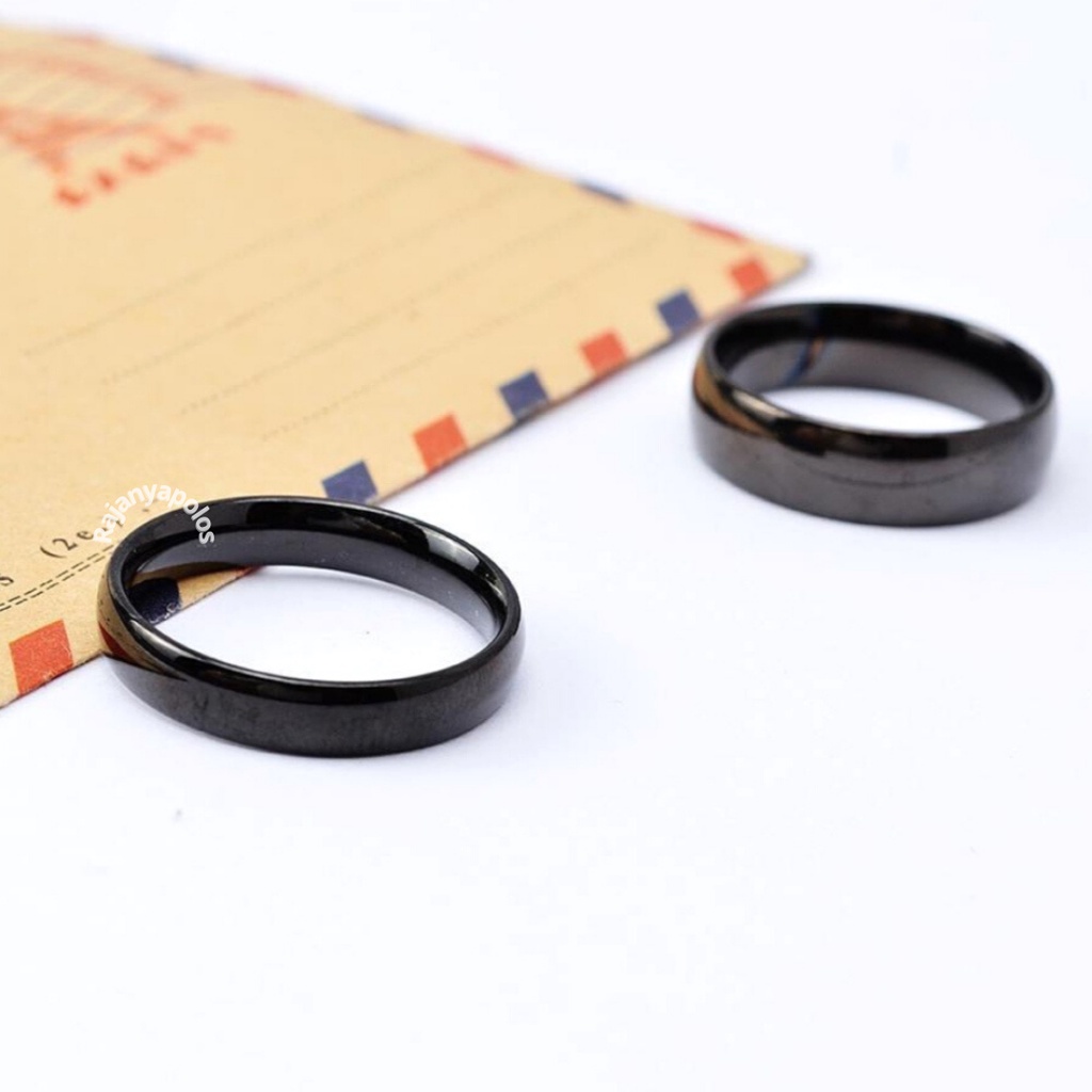 Cincin Hitam Oval 4/6 mm (Ukirnama)