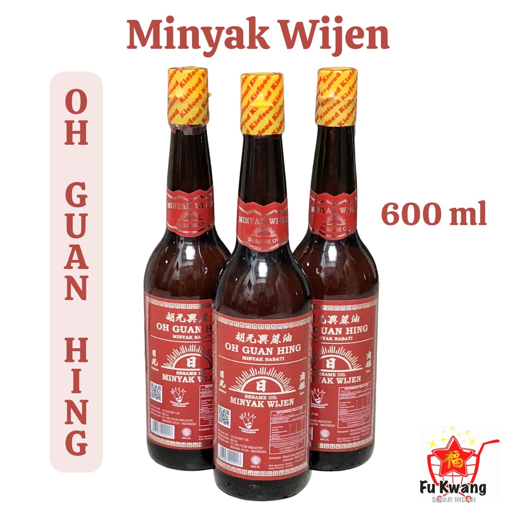 

Minyak Wijen Oh Guan Hing Cap Matahari 600 ml / Sesame Oil / Mayu