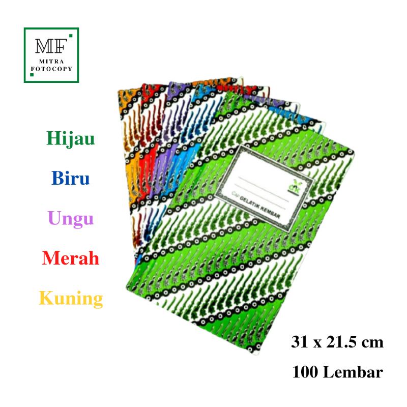 

Buku Folio Gelatik Kembar (100 Lembar)