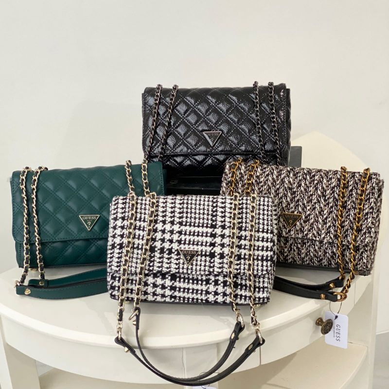 Tas Selempang Guess | Tas Rajut | Slingbag Cewek | Tas Cantik