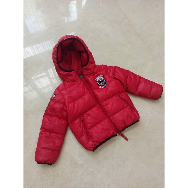 Benetton Winter Jacket Feather untuk umur 2-5 VGC Milik Pribadi Murah