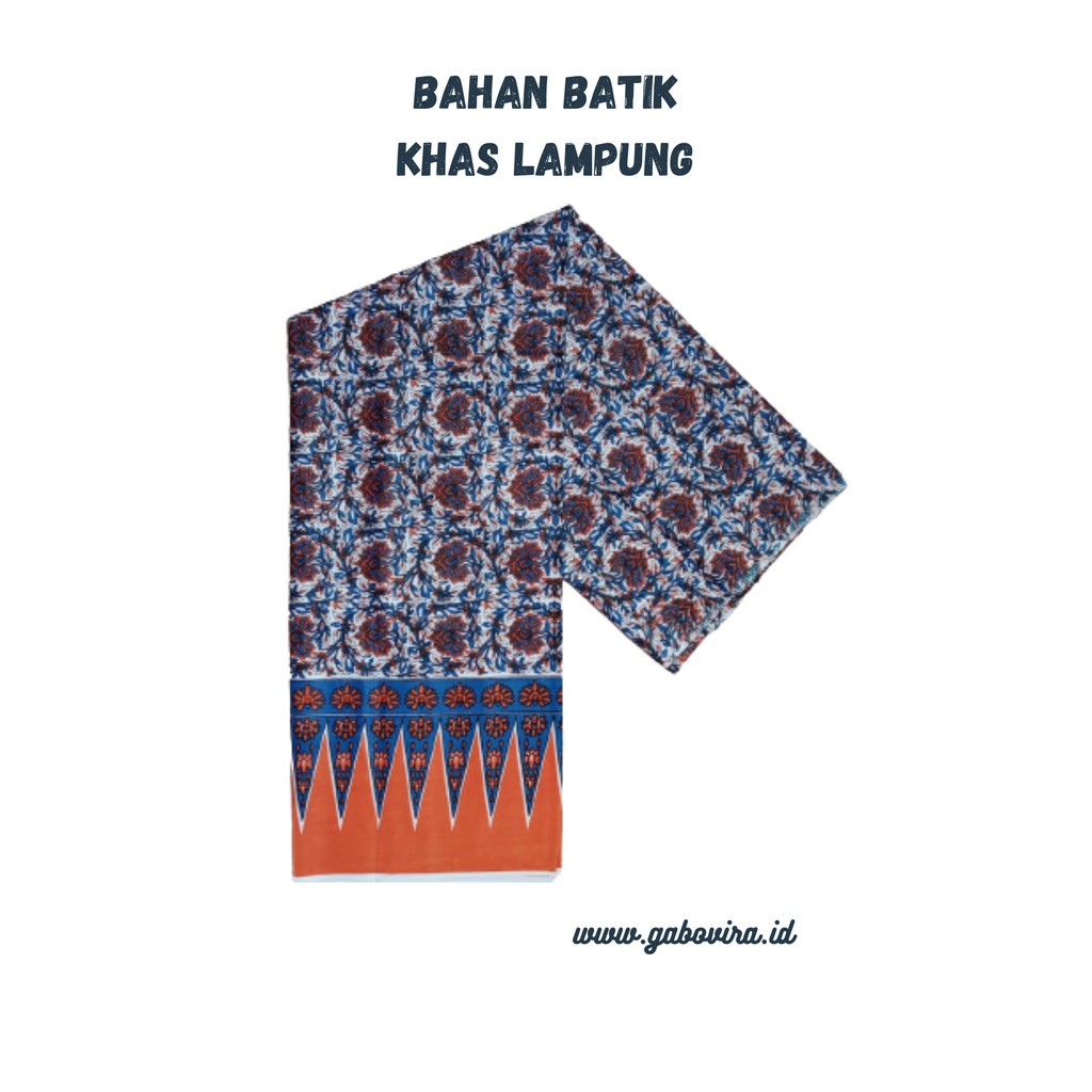 Jual Batik Gabovira Bahan Batik Khas Lampung Motif Sembagi Termurah