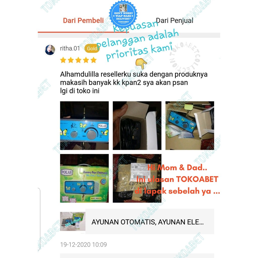 CUSTOM Mesin Ayunan Bayi POLAR VARIASI+ADAPTOR+KONEKTOR KAKI 3 OPTIONAL (NO PER+NO BESI S)