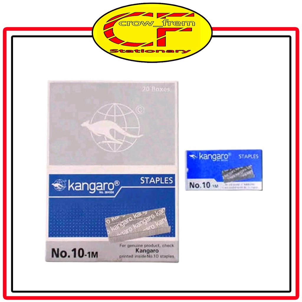 

Isi Staples kangaro no 10. satu pak besar isi 20
