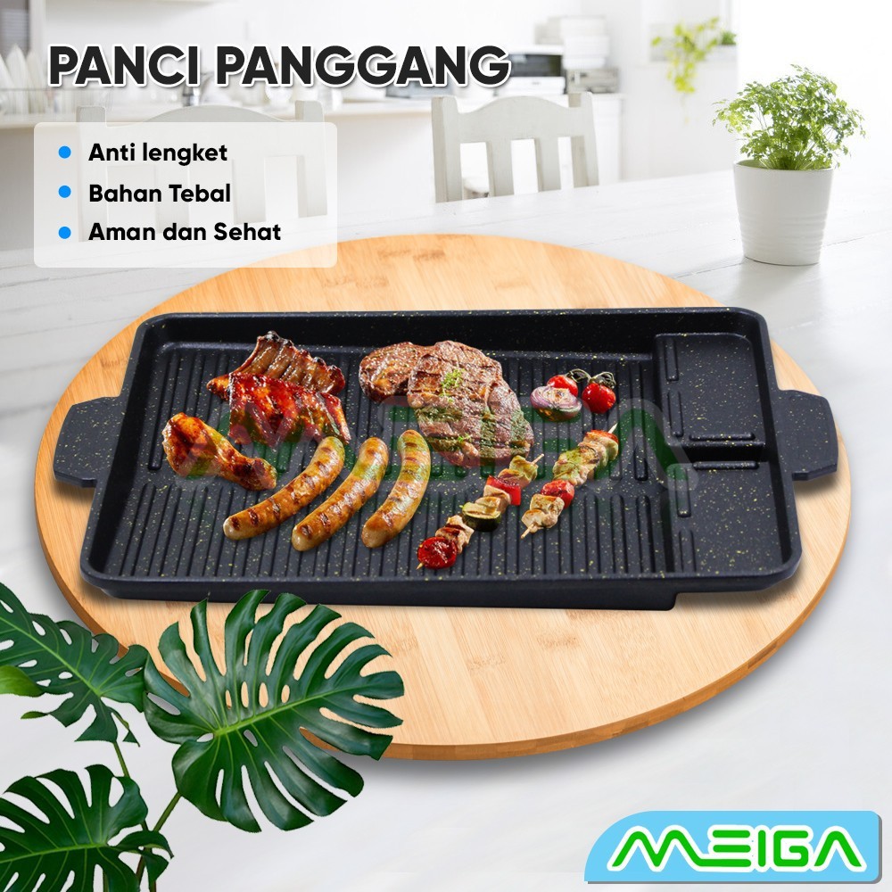 Alat Pemanggang Yakiniku Grill Pan Barberque Grill Pan BBQ Non-stick BERMEREK YK DESIGN YK-817