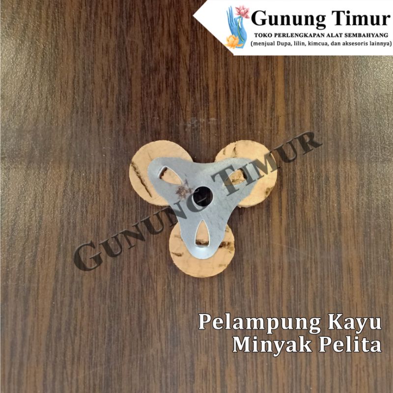 Pelampung Kayu Sumbu Minyak pelita