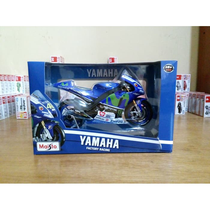 Diecast Miniatur Motor Motogp Valentino Rossi Movistar Original Murah