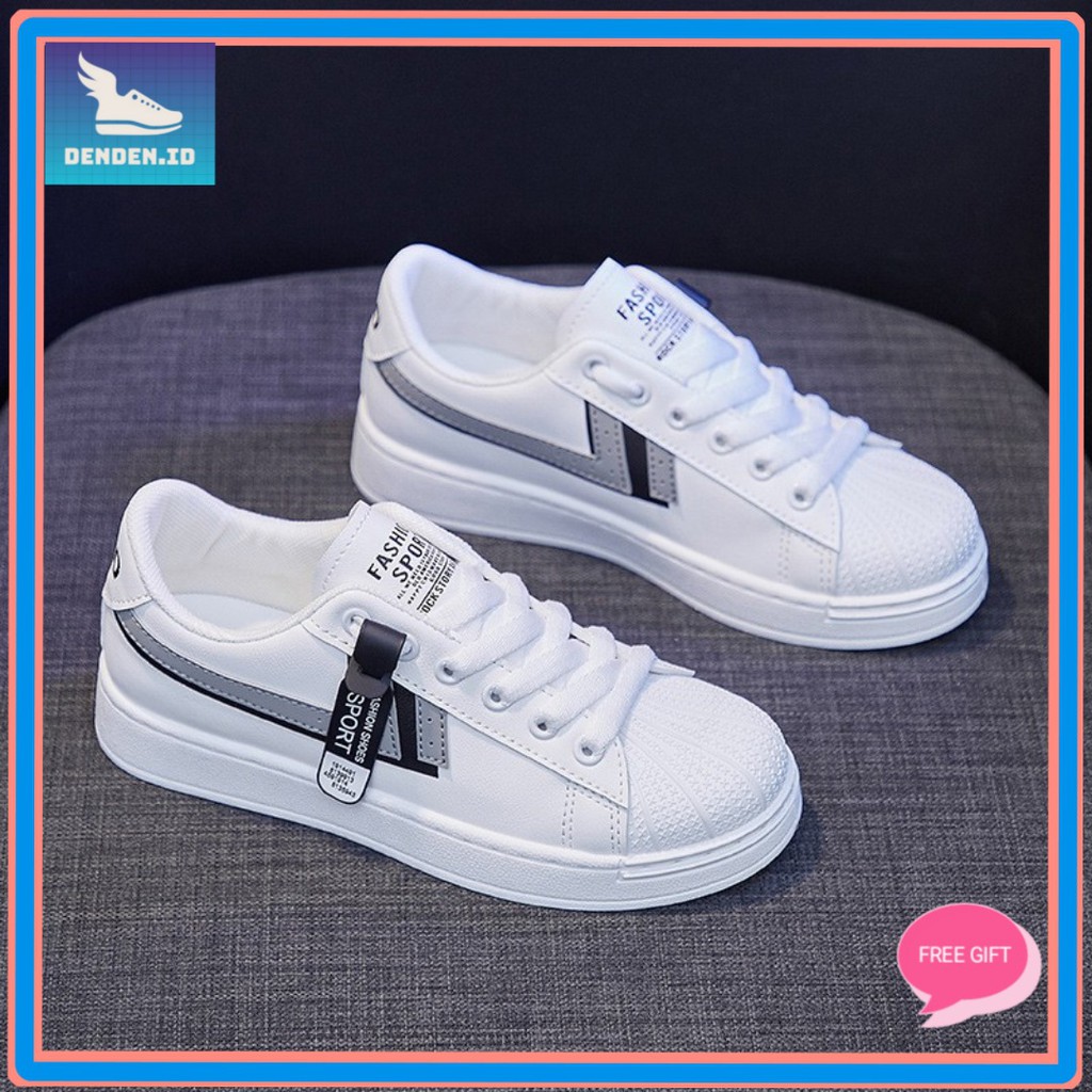 [DENDEN.ID] Sepatu Wanita Sneaker Tinggi Luar Negeri Import Sepatu Olahraga Korea DD1024