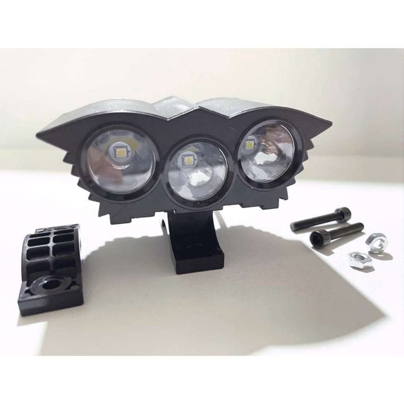 sale lampu tembak sorot owl mini led 3mata bahan abs universal