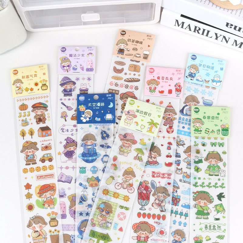 

Stiker dekorasi DIY jurnal dan scrapbook lucu