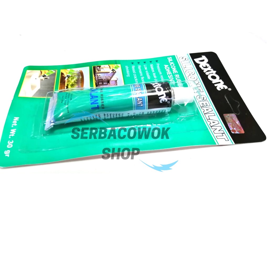 Dextone Lem Silicone Sealant Lem Kaca Rubber Adhesive 30 Gram Termurah Berkualitas