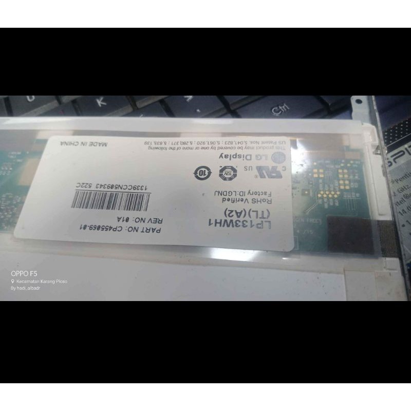 Led 13.3" tebal 40 pin