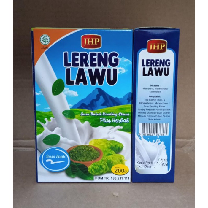 

susu etawa lereng Lawu plus herbal komposisi sama gomilk