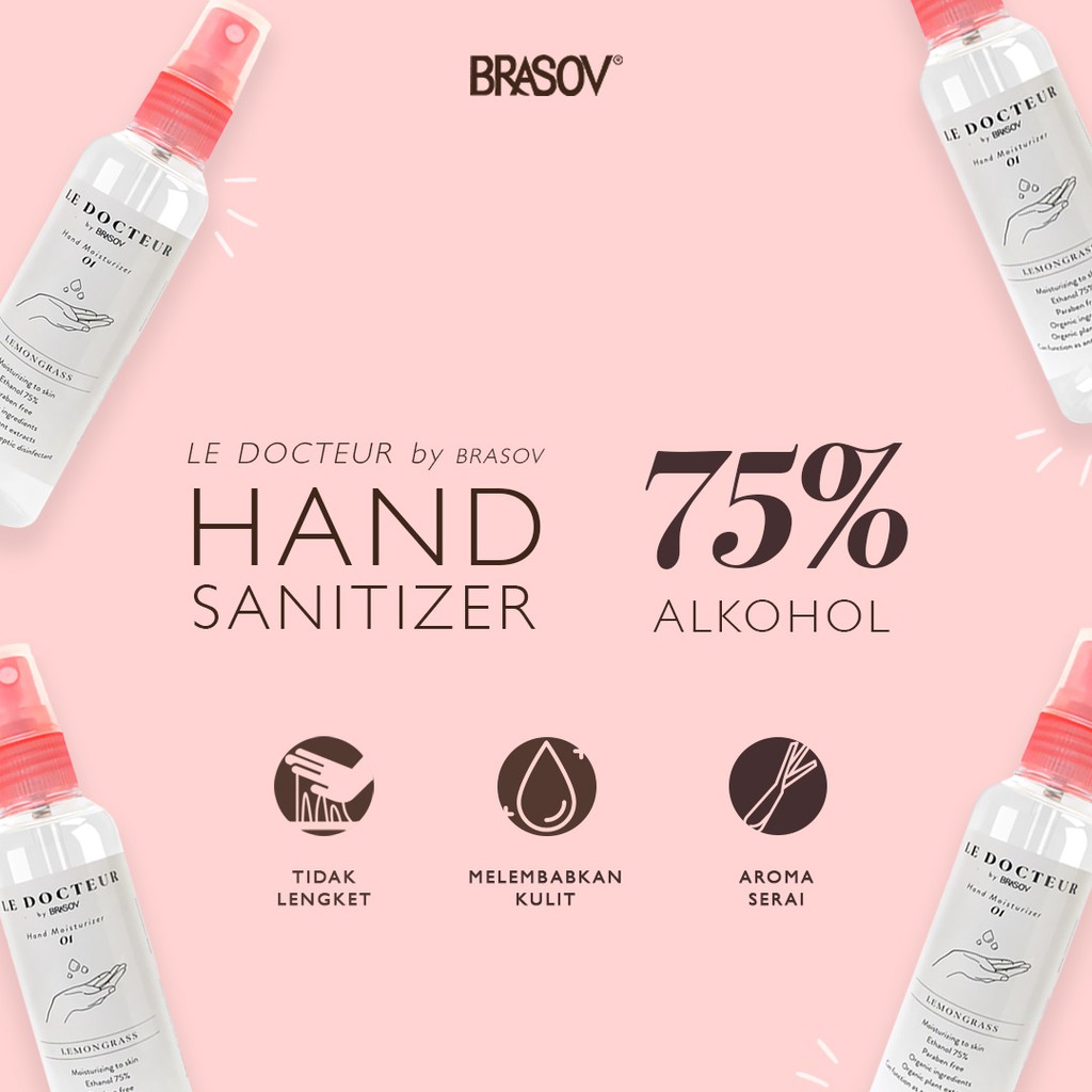 Brasov - Le Docteur Hand Spray 100ml | Hand Gel Moisturizer 60ml, 100ml