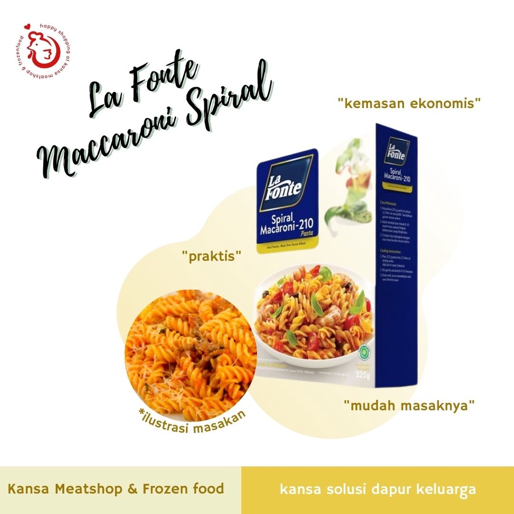 

LA FONTE MAKARONI SPIRAL 225 GR