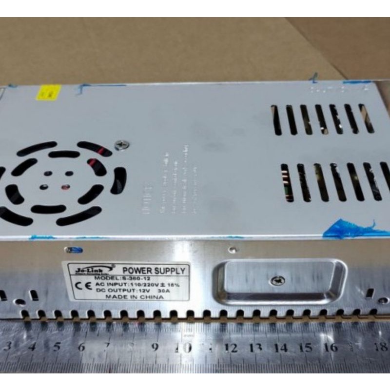 POWER SUPPLY12v 30A + FAN ORIGINAL HARGA GROSIR LANGSUNG KE ADMIN