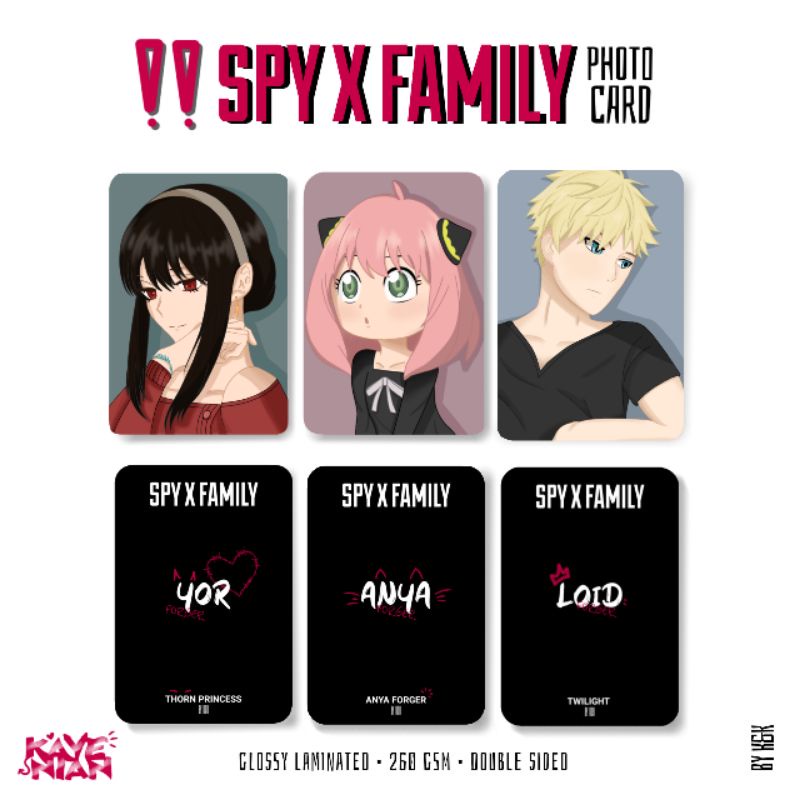 PHOTOCARD PC ANIME SPY X FAMILY by K&K