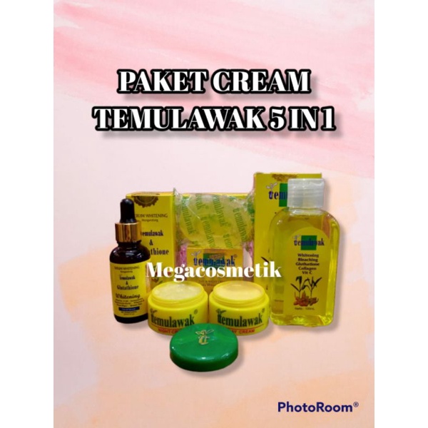 Paket Temulawak komplit 5in1 / PAKET LENGKAP  CREAM TEMULAWAK