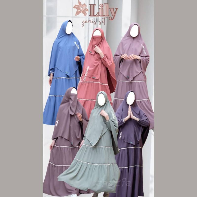 Gamis Syar'i LILLY Set by Shazfa