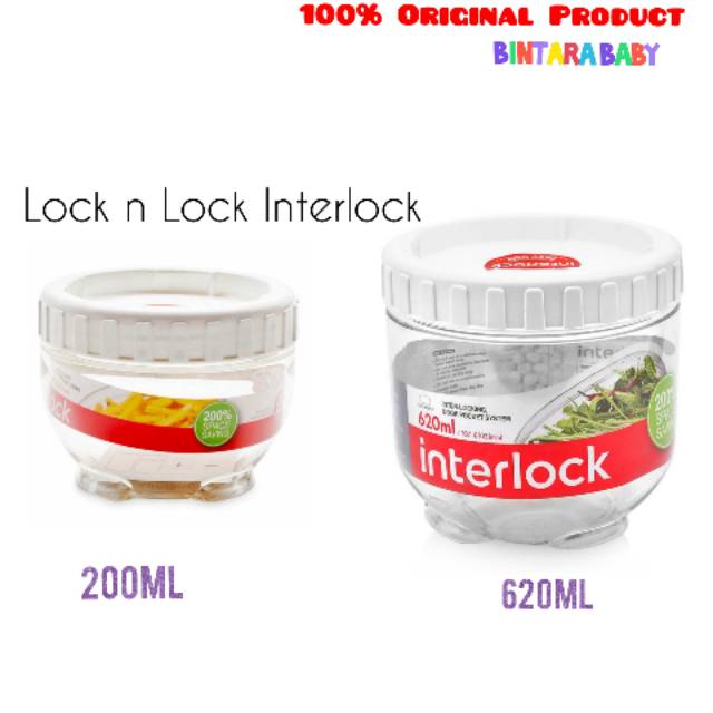 Wadah Makanan Lock n Lock Interlock Original Wadah Mpasi Makanan Bayi Wadah Snack Bayi