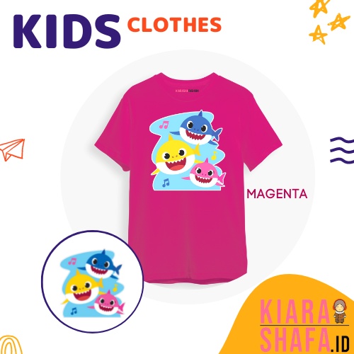 Kiarashafa - Baju Anak / Kaos Anak Baby Shark