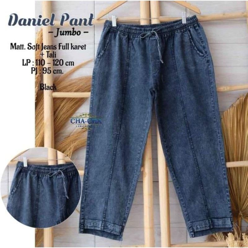 DANIEL BAGGY KOREA / CELANA PANJANG JEANS WANITA TEBAL PREMIUM / BAGGY PANTS IMPORT TERMURAH