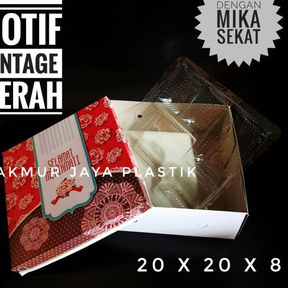 

Big Promo [ DUS NASI 20 MOTIF + 50 PC ] DUS BOX NASI MOTIF UKURAN 20 X 20 DENGAN MIKA SEKAT DALAM .,