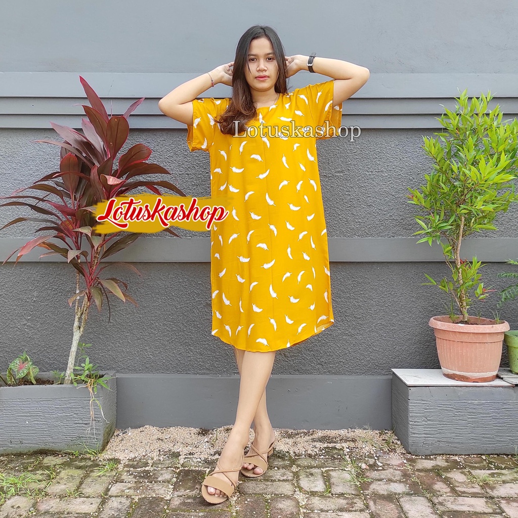 Daster Bali Daisy-Quil Mustard