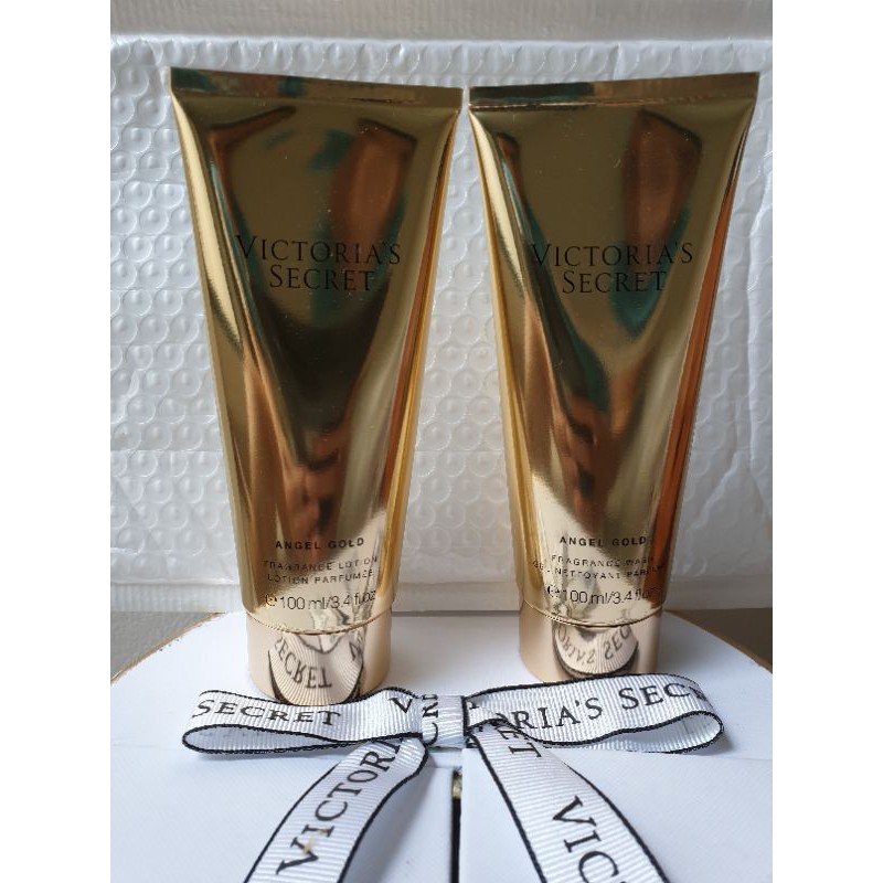 victoria's secret angel gold fragrance body lotion dan body wash