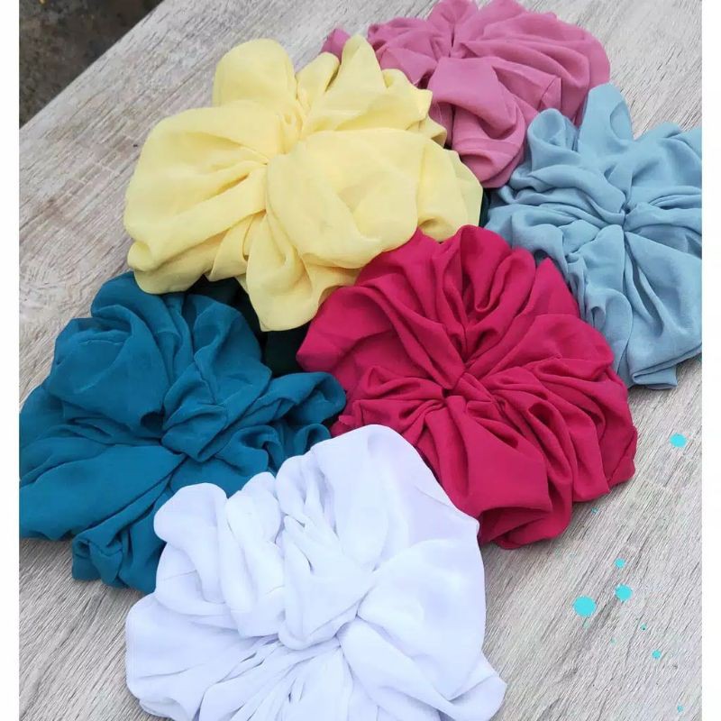 Ikat Rambut Kunciran Hijab Scrunchie Inner Kuncir Cepol Jilbab