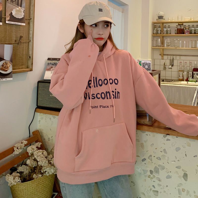 S - XXXXXXL(6XL) Hoodie Korean Style HELLOO Hay Cute BIG SIZE OVERSIZE 6XL 5XL 4XL XXXXL XXXL 2XL XL L M Jaket Sweater Hello Wisconsin Jumbo Pria Wanita Fleece Premium Peach Orange Dusty Pink Denim Blue Harajuku Street Style