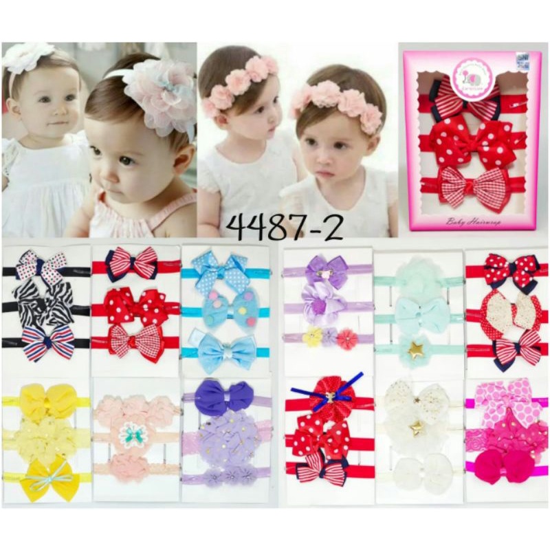 GIFTBOX BANDANA BABY IMPORT PREMIUM QUALITY 3in1