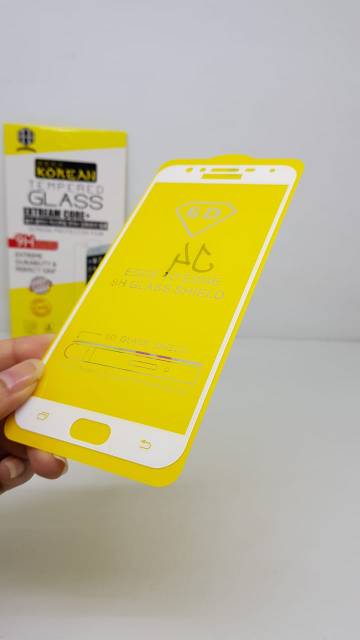 KOREAN Tempered Glass Samsung J4 2018 6.0&quot; FULL SCREEN TG 5D Samsung J400 FULL GLUE Anti Gores Kaca