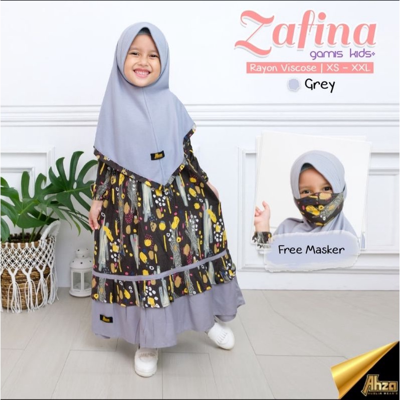 Gamis kids ZAFINA  Size : 1-10th