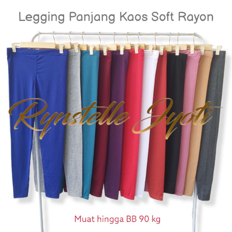 Legging Panjang kaos soft rayon BIG SIZE