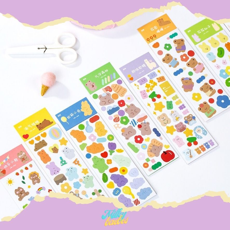 

4pcs Sticker Deco "What's Your Color